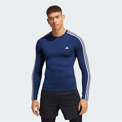 adidas Men's Techfit Fitted Long Sleeve Tee